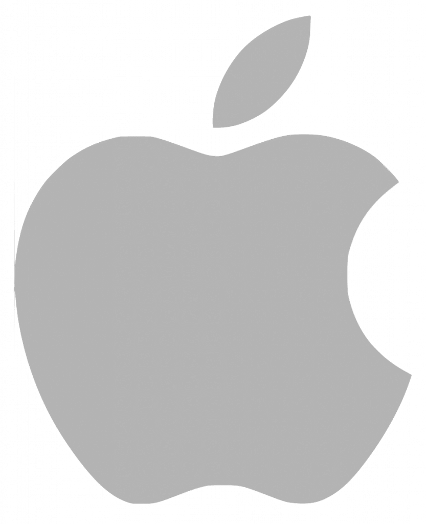 Flat design et le logo Apple.